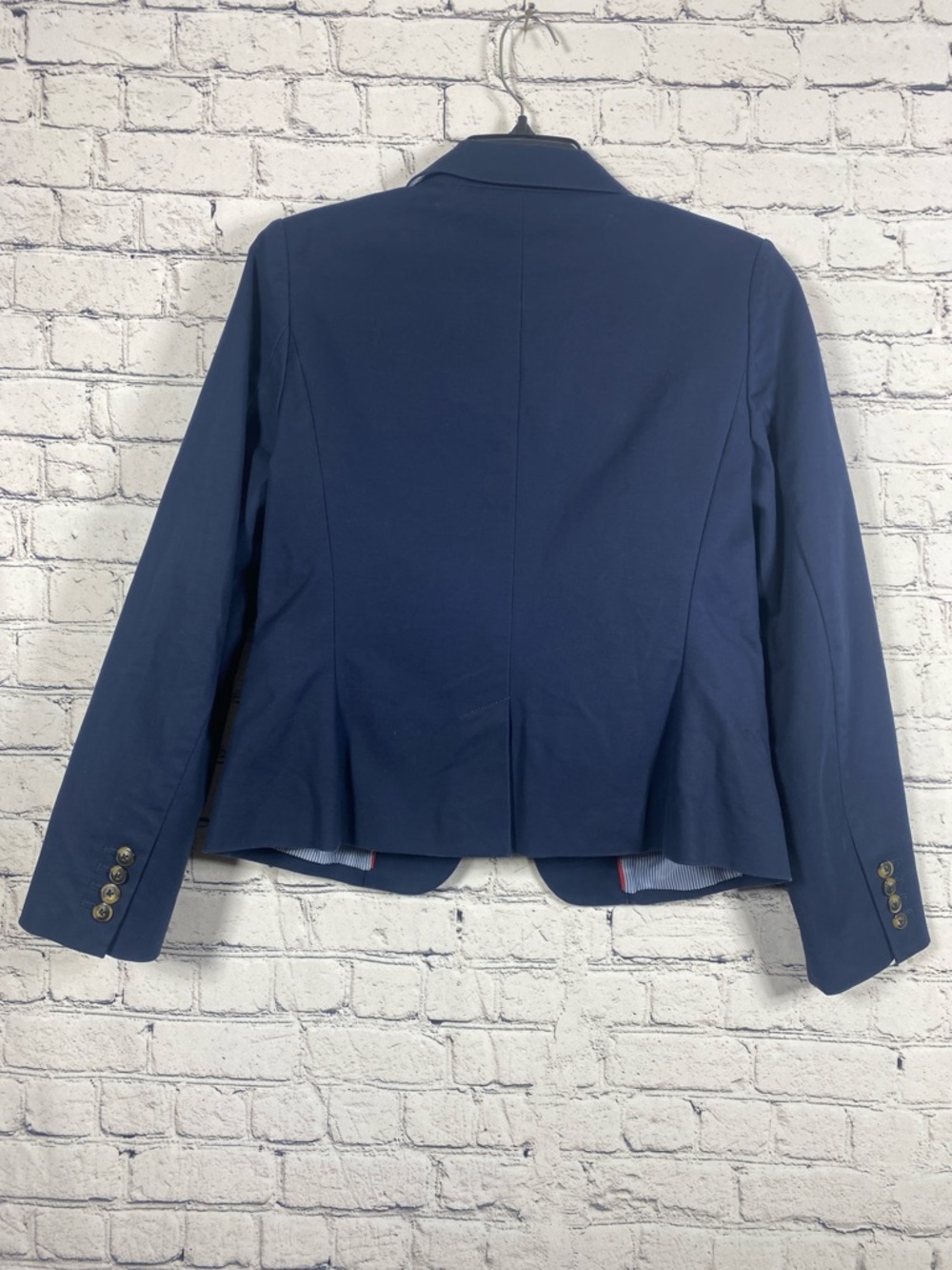 Tommy Hilfiger Navy Two-Button Tailored Women’s Blazer Size 6 - Picture 8 of 8